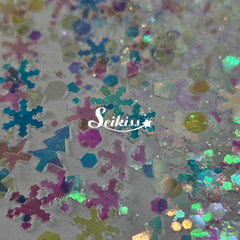 Iridescent Winter Chunky Glitter - White Glitter Iridescent Winter Chunky Glitter - White Glitter