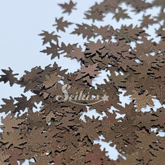 Mocha Autumn Leaf Shape Glitter - Brown Glitter Mocha Autumn Leaf Shape Glitter - Brown Glitter