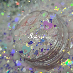 Sweetheart - White Iridescent Glitter Sweetheart - White Iridescent Glitter