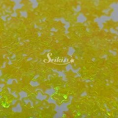 Yellow Kawaii Stars Shape Glitter -  Yellow Glitter Yellow Kawaii Stars Shape Glitter -  Yellow Glitter