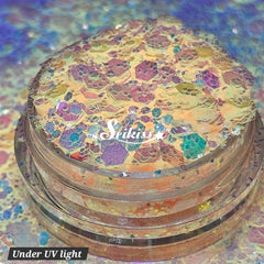 Pink Glow in the dark Chunky Glitter - Pink Glitter Pink Glow in the dark Chunky Glitter - Pink Glitter