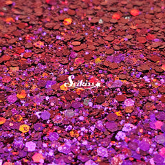 Razzleberry Chameleon Chunky Glitter - Red Glitter / Purple Glitter Razzleberry Chameleon Chunky Glitter - Red Glitter / Purple Glitter