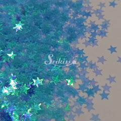 Aqua Stars Shape Glitter - Blue Glitter Aqua Stars Shape Glitter - Blue Glitter
