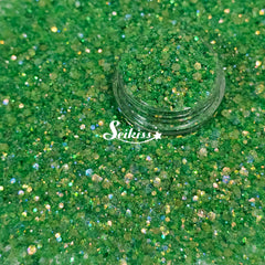 Kelly Green Iridescent Chunky Glitter - Green Glitter Kelly Green Iridescent Chunky Glitter - Green Glitter