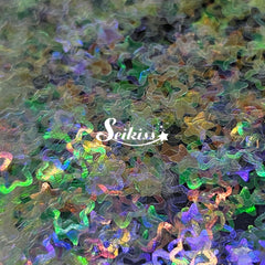 Iridescent Kawaii Stars Shape Glitter - White Glitter Iridescent Kawaii Stars Shape Glitter - White Glitter