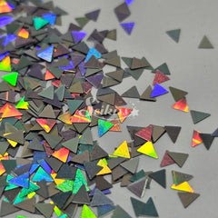Silver Holo Triangles Shape Glitter - Silver Glitter Silver Holo Triangles Shape Glitter - Silver Glitter