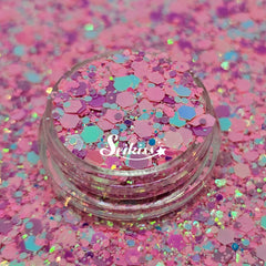 Kiss Pink Iridescent Chunky Glitter - Pink Glitter Kiss Pink Iridescent Chunky Glitter - Pink Glitter