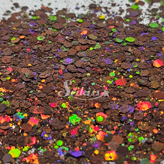 Chocolat Holographic Chunky Glitter - Brown Glitter Chocolat Holographic Chunky Glitter - Brown Glitter