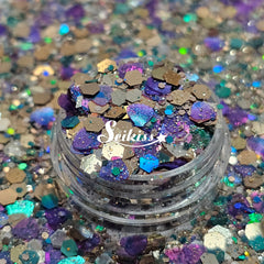 Royal Coast Chunky Glitter Mix- Gold and Purple Glitter Royal Coast Chunky Glitter Mix- Gold and Purple Glitter