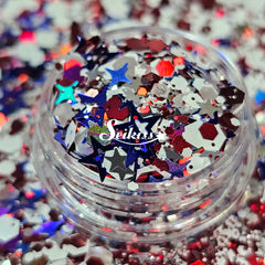 Freedom Holographic Chunky Glitter - Multicolor Glitter Freedom Holographic Chunky Glitter - Multicolor Glitter