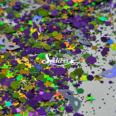 New Orleans Shape Glitter - Purple Glitter New Orleans Shape Glitter - Purple Glitter