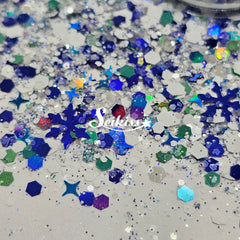 Winter in Blue Holographic Chunky Glitter - Blue Glitter Winter in Blue Holographic Chunky Glitter - Blue Glitter