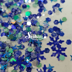 Winter in Blue Holographic Chunky Glitter - Blue Glitter Winter in Blue Holographic Chunky Glitter - Blue Glitter