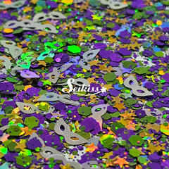 New Orleans Shape Glitter - Purple Glitter New Orleans Shape Glitter - Purple Glitter
