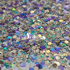 Royal Coast Chunky Glitter Mix- Gold and Purple Glitter Royal Coast Chunky Glitter Mix- Gold and Purple Glitter