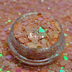 Georgia Peach Chunky Glitter - Orange Glitter Georgia Peach Chunky Glitter - Orange Glitter