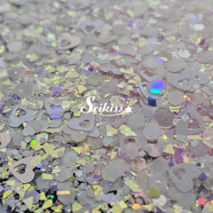 Sweetheart - White Iridescent Glitter Sweetheart - White Iridescent Glitter
