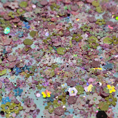 Blossom Glitter Mix - Flower Shape Glitter Blossom Glitter Mix - Flower Shape Glitter