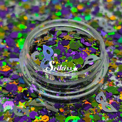 New Orleans Shape Glitter - Purple Glitter New Orleans Shape Glitter - Purple Glitter