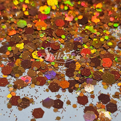 Fancy Ginger Holographic Chunky Glitter - Orange Glitter Fancy Ginger Holographic Chunky Glitter - Orange Glitter