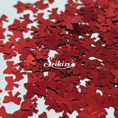 Red Bows Shape Glitter - Red Glitter Red Bows Shape Glitter - Red Glitter