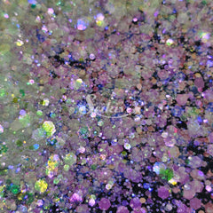 Moonlight Pink Chunky Glitter - White Glitter Moonlight Pink Chunky Glitter - White Glitter