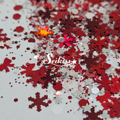 Red Holiday Chunky Glitter - Red Glitter Red Holiday Chunky Glitter - Red Glitter