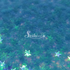 Aqua Stars Shape Glitter - Blue Glitter Aqua Stars Shape Glitter - Blue Glitter