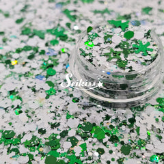 Winter in Green Chunky Glitter - Green Glitter Winter in Green Chunky Glitter - Green Glitter