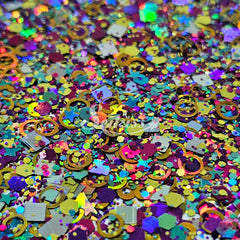 Arcade Glitter Mix - Multicolor Shape Glitter Arcade Glitter Mix - Multicolor Shape Glitter