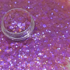 Mauve Iridescent Chunky Glitter - Purple Glitter Mauve Iridescent Chunky Glitter - Purple Glitter