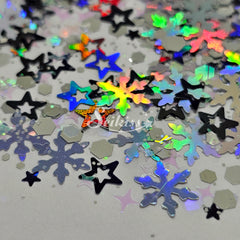 Silver Winter Chunky Glitter - Silver Glitter Silver Winter Chunky Glitter - Silver Glitter