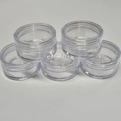 Clear Jars for Glitter, Nails, Rhinestones - Storage Jars Clear Jars for Glitter, Nails, Rhinestones - Storage Jars