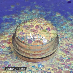 Pink Glow in the dark Chunky Glitter - Pink Glitter Pink Glow in the dark Chunky Glitter - Pink Glitter