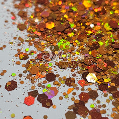 Fancy Ginger Holographic Chunky Glitter - Orange Glitter Fancy Ginger Holographic Chunky Glitter - Orange Glitter