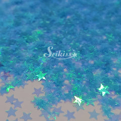 Aqua Stars Shape Glitter - Blue Glitter Aqua Stars Shape Glitter - Blue Glitter