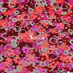 Groovy Flowers Shape Glitter - Multicolor Glitter Groovy Flowers Shape Glitter - Multicolor Glitter