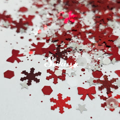 Red Holiday Chunky Glitter - Red Glitter Red Holiday Chunky Glitter - Red Glitter