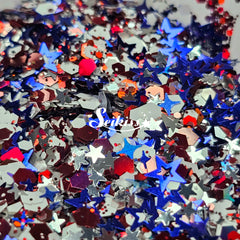 Freedom Holographic Chunky Glitter - Multicolor Glitter Freedom Holographic Chunky Glitter - Multicolor Glitter