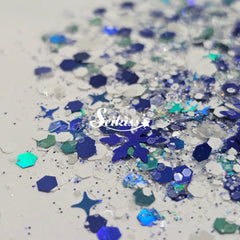 Winter in Blue Holographic Chunky Glitter - Blue Glitter Winter in Blue Holographic Chunky Glitter - Blue Glitter