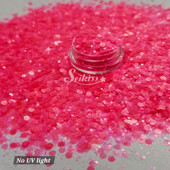 Fluorescent Magenta Chunky Glitter - Pink Glitter Fluorescent Magenta Chunky Glitter - Pink Glitter