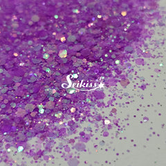 Heather Purple Iridescent Small Glitter - Purple Glitter Heather Purple Iridescent Small Glitter - Purple Glitter