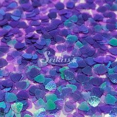 Purple Seashells Shape Glitter - Purple Glitter Purple Seashells Shape Glitter - Purple Glitter