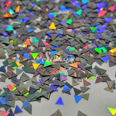 Silver Holo Triangles Shape Glitter - Silver Glitter Silver Holo Triangles Shape Glitter - Silver Glitter