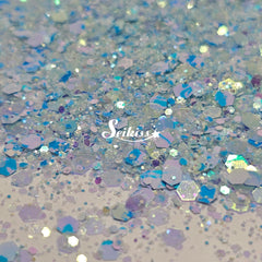 Blueberry Iridescent Chunky Glitter - Blue Glitter Blueberry Iridescent Chunky Glitter - Blue Glitter