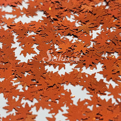 Copper Autumn Leaf Shape Glitter - Brown Glitter Copper Autumn Leaf Shape Glitter - Brown Glitter
