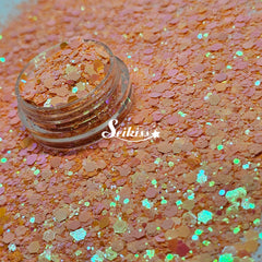 Georgia Peach Chunky Glitter - Orange Glitter Georgia Peach Chunky Glitter - Orange Glitter