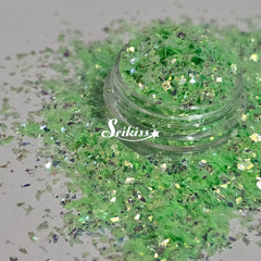 Small Flakes Glitter Bundle (Set of 3) - Green, Pink, and Yellow Glitter Small Flakes Glitter Bundle (Set of 3) - Green, Pink, and Yellow Glitter