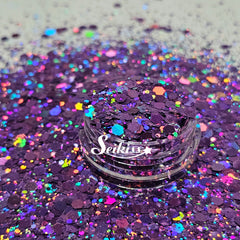 Amethyst Galaxy Holographic Chunky Glitter - Purple Glitter Amethyst Galaxy Holographic Chunky Glitter - Purple Glitter