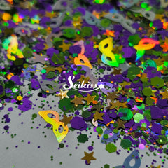New Orleans Shape Glitter - Purple Glitter New Orleans Shape Glitter - Purple Glitter